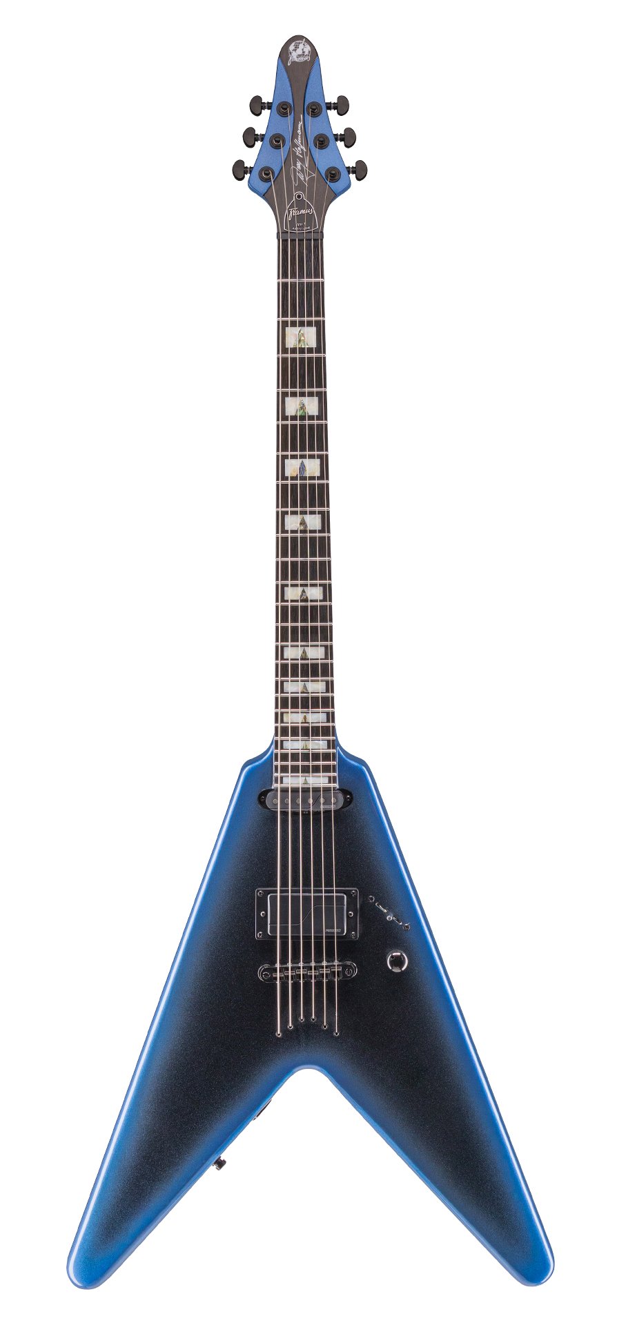 Artist Line Shark WH-1 - Solid Dark Night Metallic High Polish E-Gitarre